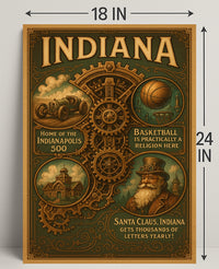 Indiana Highlights Poster PosterGoat