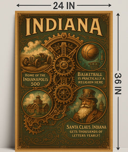 Indiana Highlights Poster PosterGoat