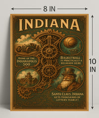 Indiana Highlights Poster PosterGoat