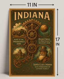 Indiana Highlights Poster PosterGoat