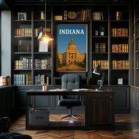 Indiana State Capitol Artistic Heritage Poster PosterGoat