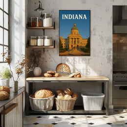 Indiana State Capitol Artistic Heritage Poster PosterGoat