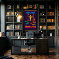 Indiana Statehood Celebration: Vibrant Heritage Poster PosterGoat