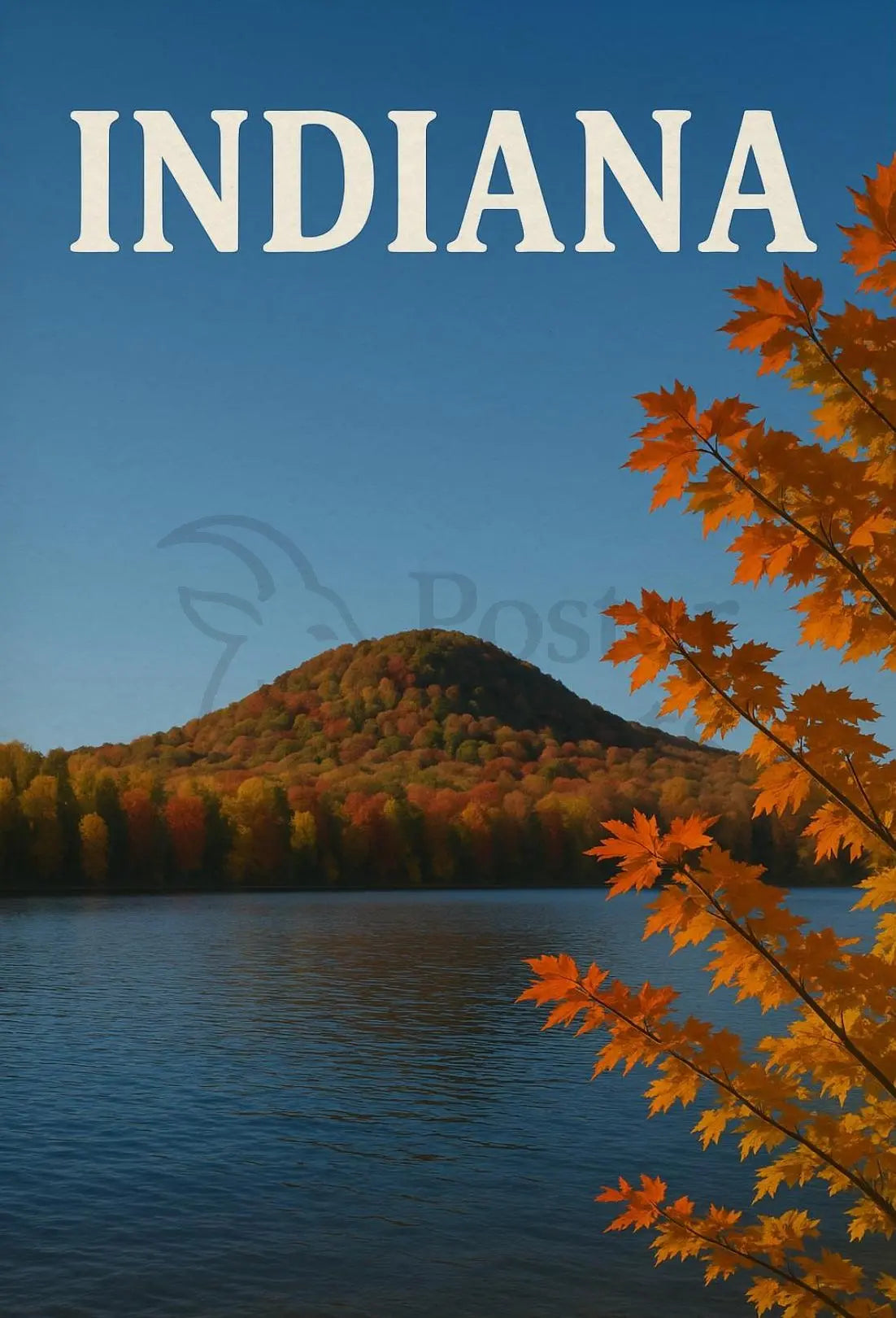 Indiana's Soldiers and Sailors Monument Travel Poster PosterGoat
