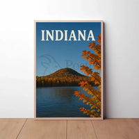 Indiana's Soldiers and Sailors Monument Travel Poster PosterGoat