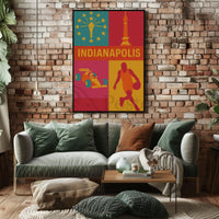 Indianapolis Culture and Sports Heritage Travel Poster PosterGoat