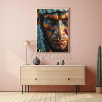 Indigenous Tribal Headdress Cultural or Heritage Poster PosterGoat