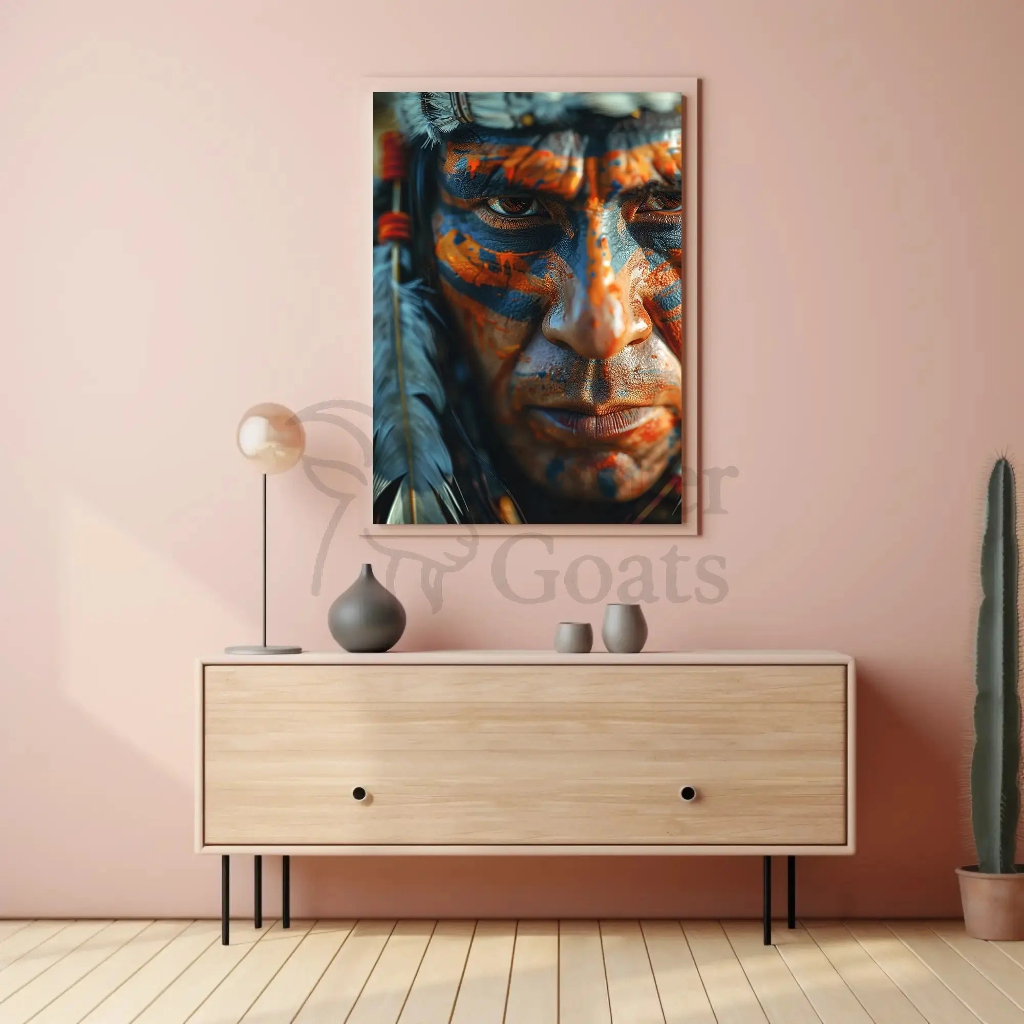 Indigenous Tribal Headdress Cultural or Heritage Poster PosterGoat