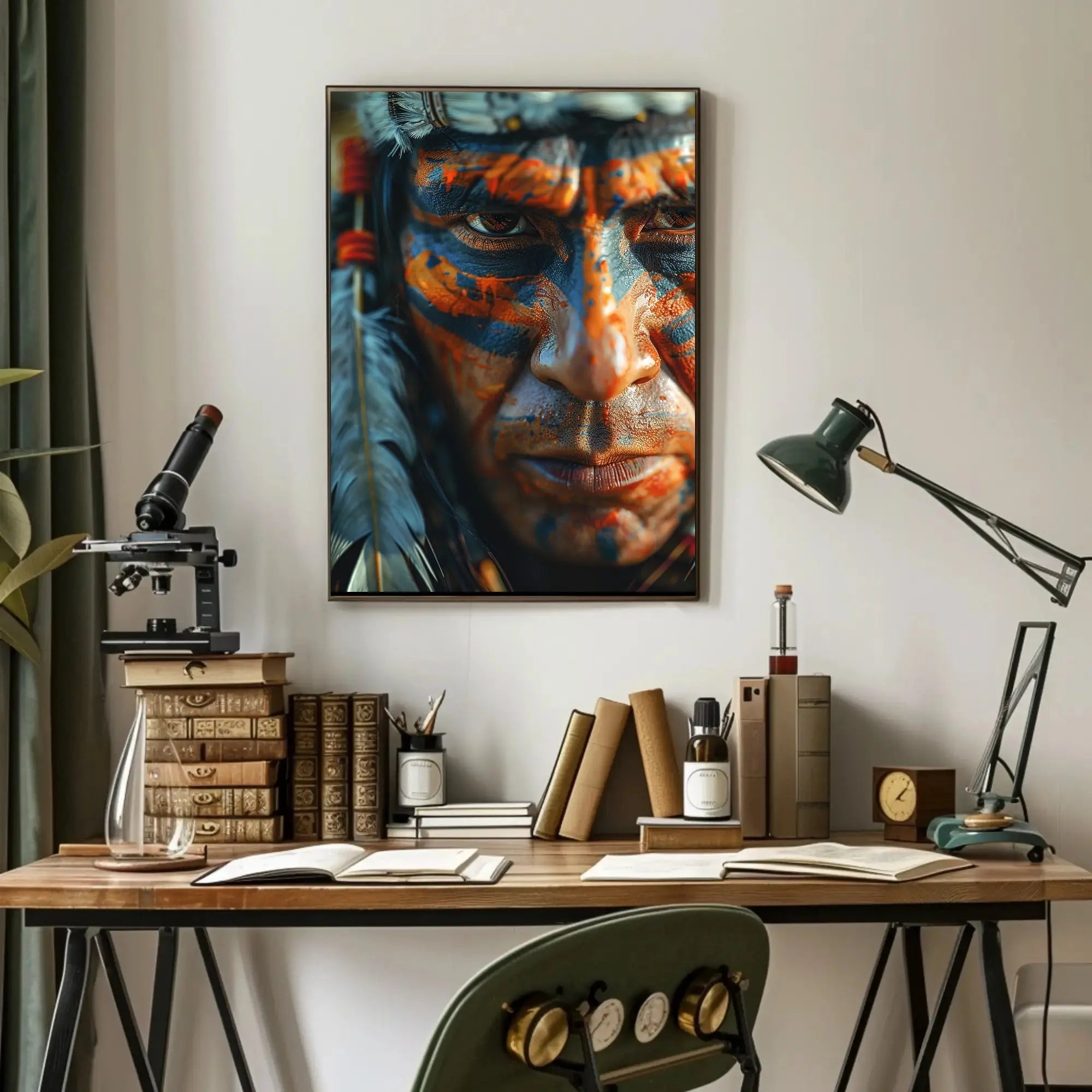 Indigenous Tribal Headdress Cultural or Heritage Poster PosterGoat