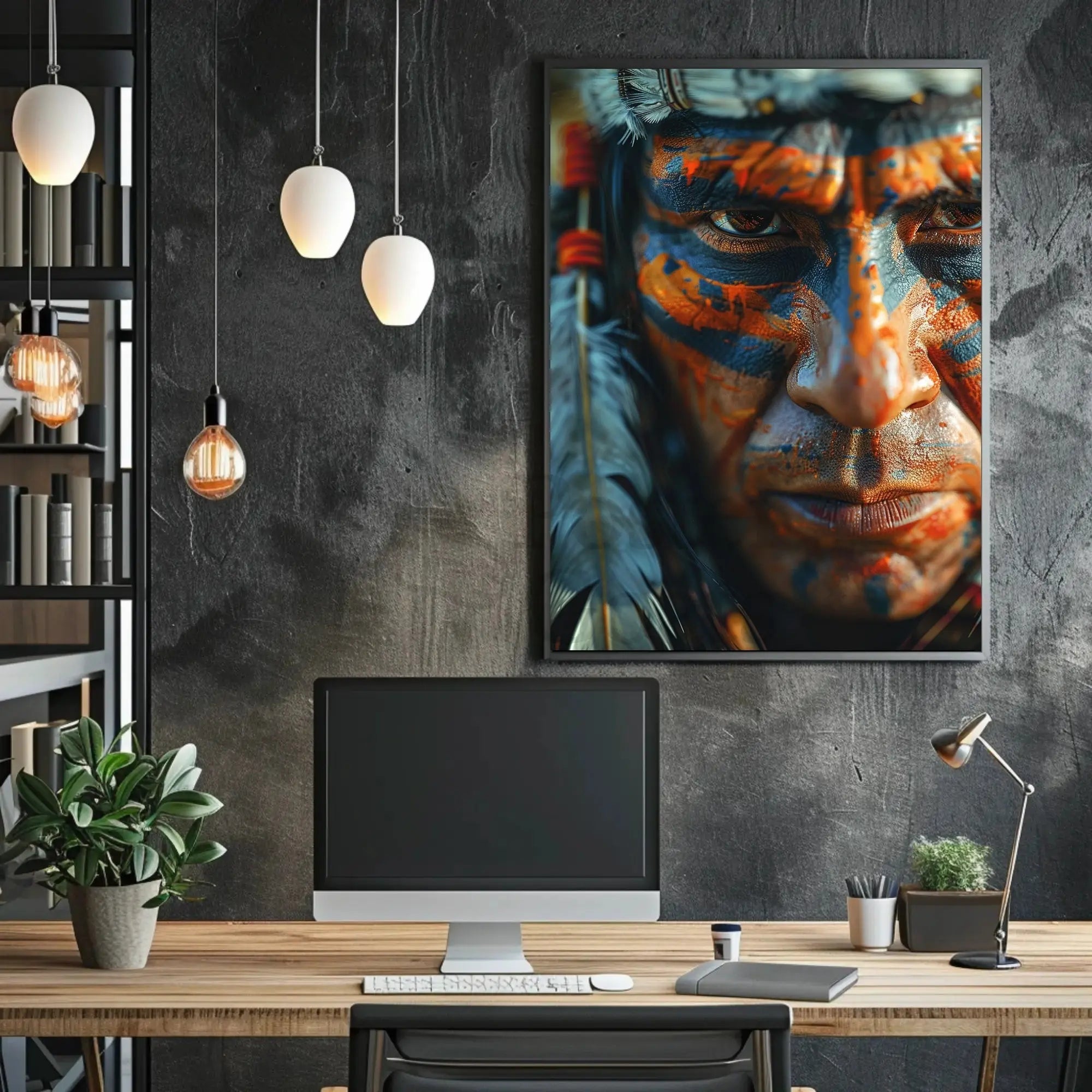 Indigenous Tribal Headdress Cultural or Heritage Poster PosterGoat