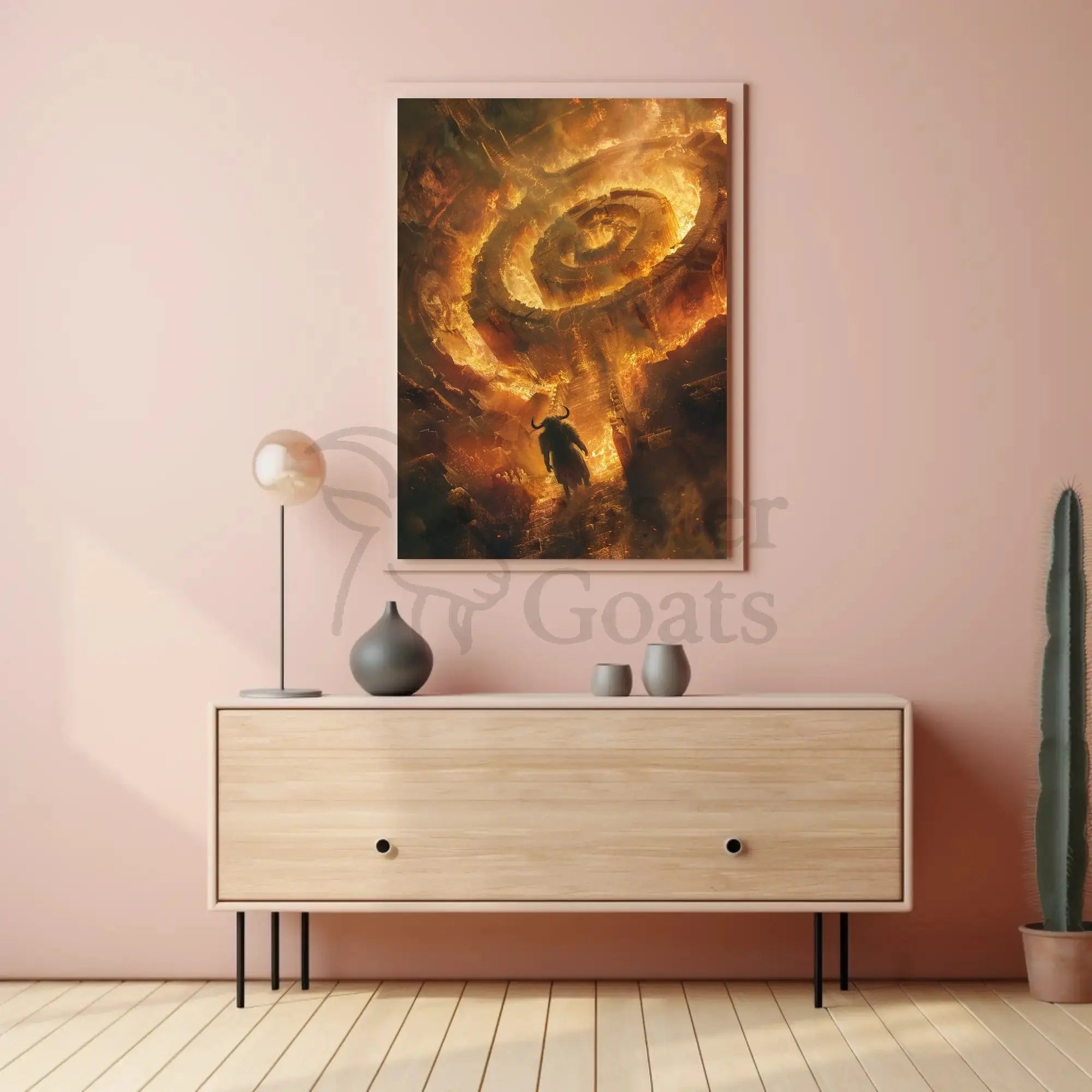 Infernal Mythic Adventure in Artistic, Pop Culture Poster PosterGoat