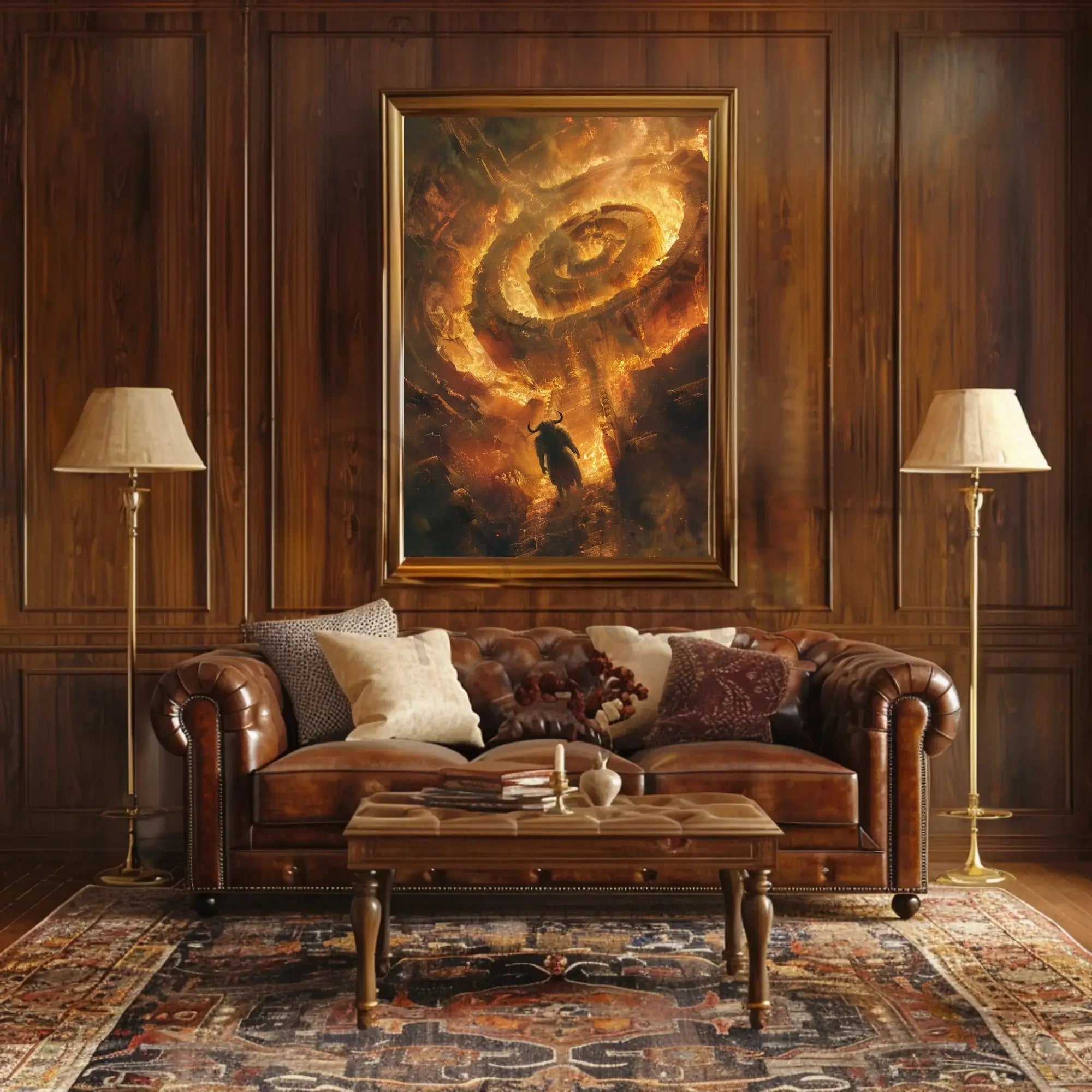 Infernal Mythic Adventure in Artistic, Pop Culture Poster PosterGoat