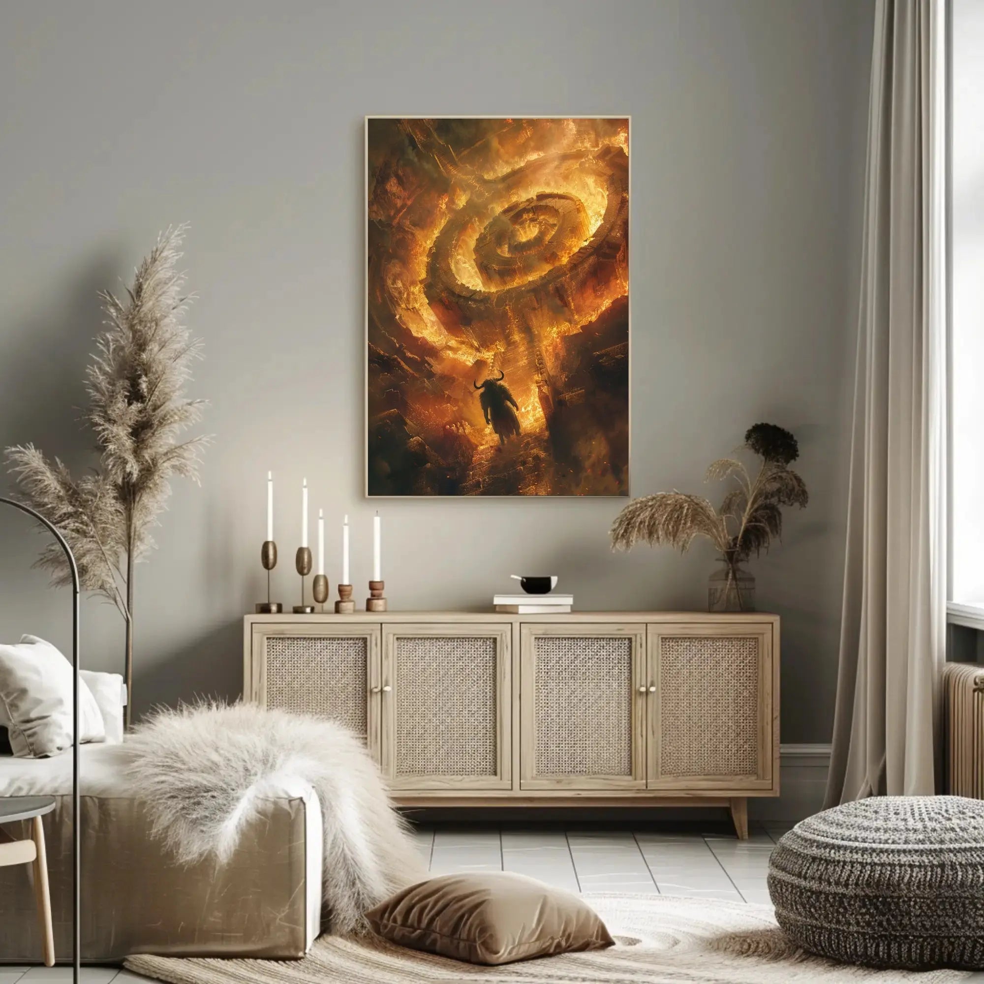 Infernal Mythic Adventure in Artistic, Pop Culture Poster PosterGoat