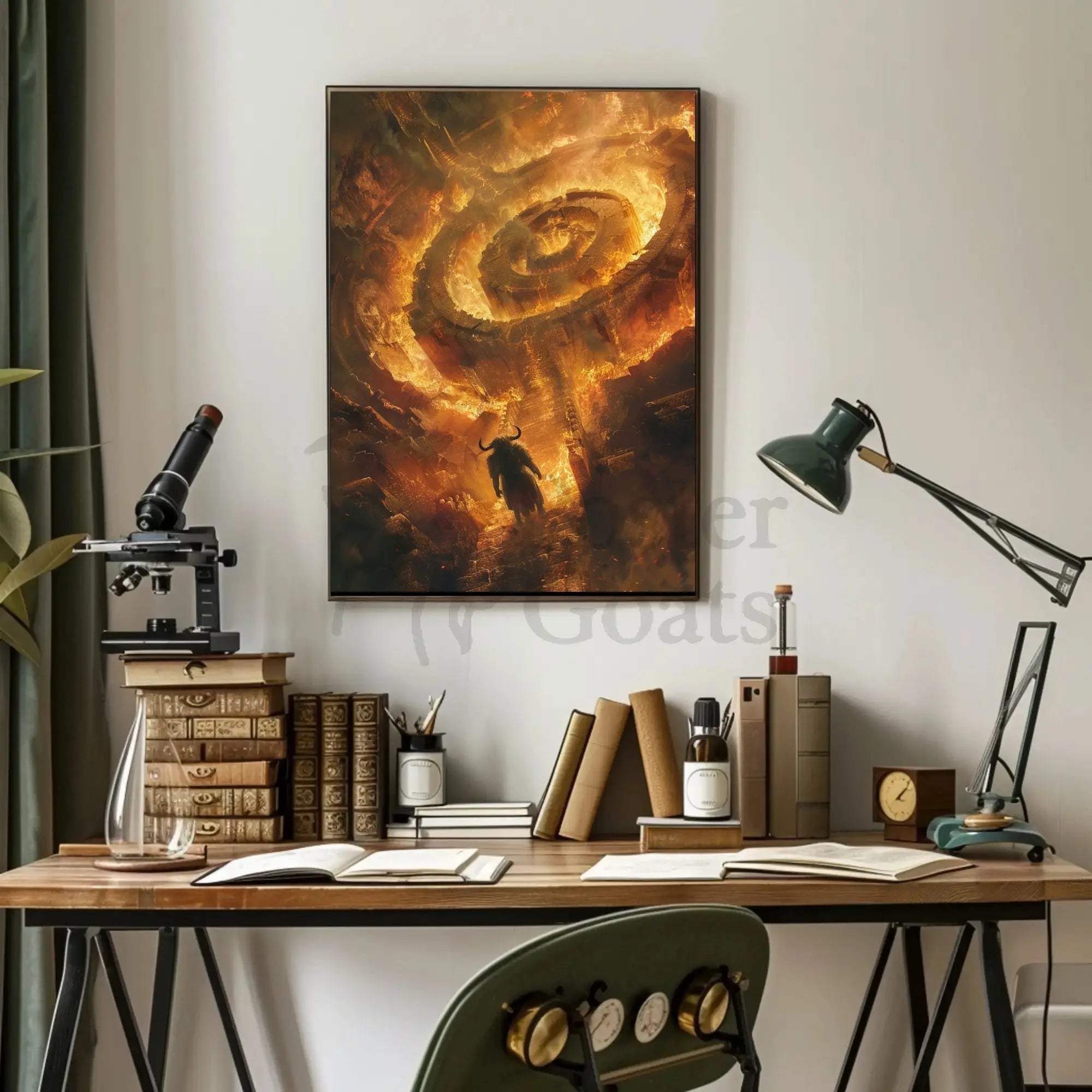 Infernal Mythic Adventure in Artistic, Pop Culture Poster PosterGoat
