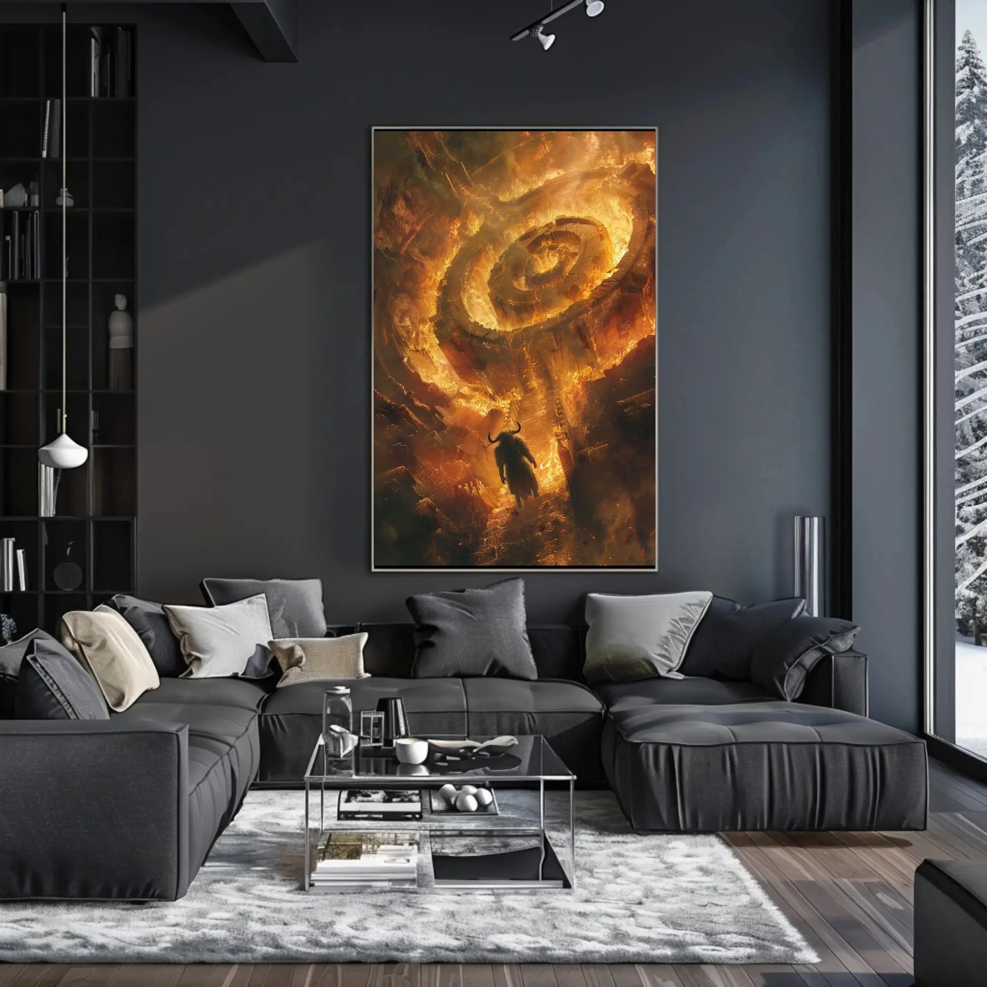 Infernal Mythic Adventure in Artistic, Pop Culture Poster PosterGoat