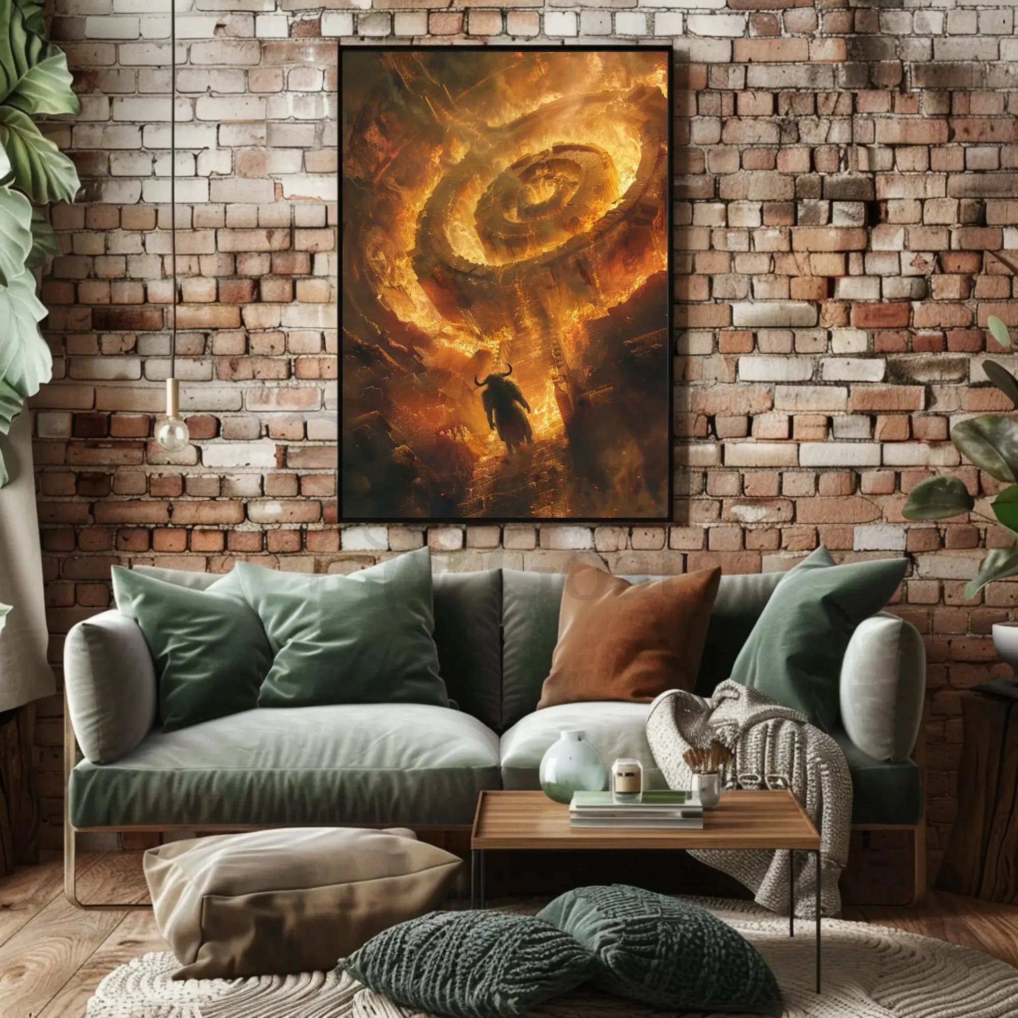 Infernal Mythic Adventure in Artistic, Pop Culture Poster PosterGoat