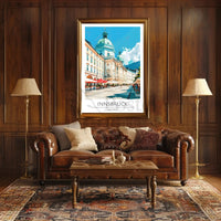 Innsbruck Austria Vibrant Architecture Travel Poster PosterGoat