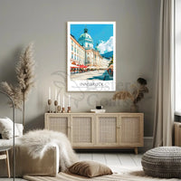 Innsbruck Austria Vibrant Architecture Travel Poster PosterGoat