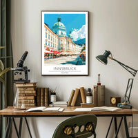 Innsbruck Austria Vibrant Architecture Travel Poster PosterGoat