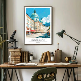 Innsbruck Austria Vibrant Architecture Travel Poster PosterGoat
