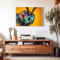 Insect Study on Vibrant Background Animal Poster PosterGoat