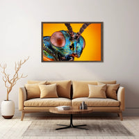 Insect Study on Vibrant Background Animal Poster PosterGoat