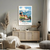 Interlaken Scenic View Travel Poster PosterGoat