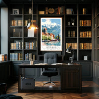 Interlaken Scenic View Travel Poster PosterGoat