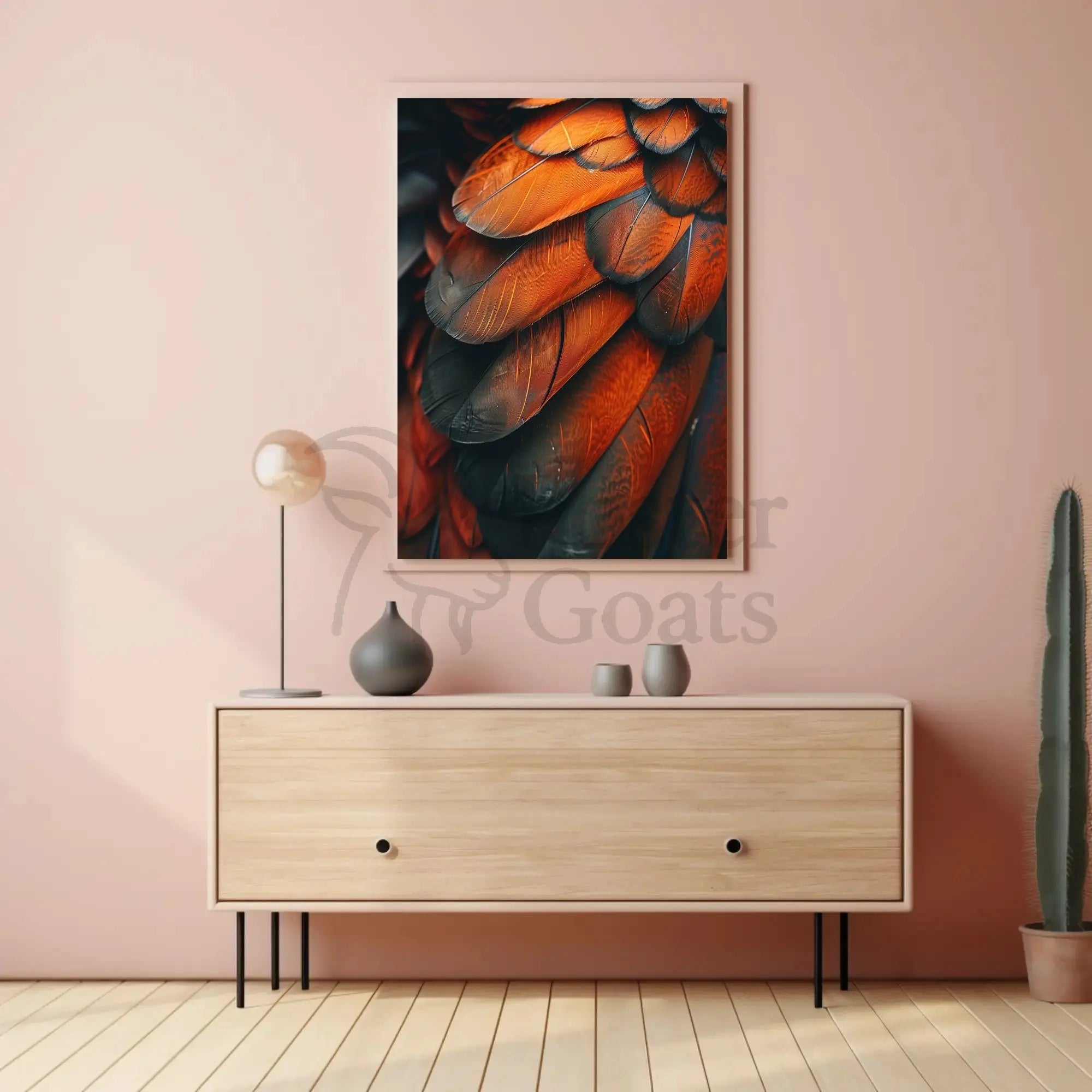 Intricate Feathers Art Print: Abstract, Artistic, or Pop Culture Poster PosterGoat