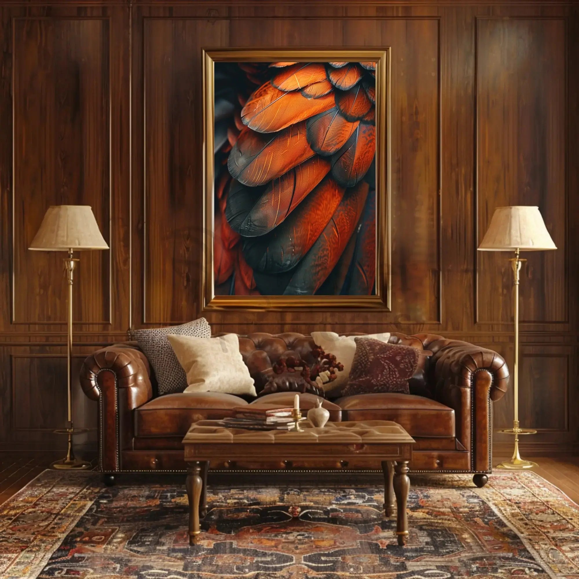 Intricate Feathers Art Print: Abstract, Artistic, or Pop Culture Poster PosterGoat