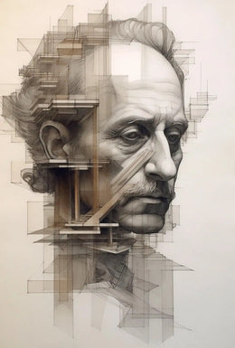 Intricate Geometric Elder Abstraction Art Poster PosterGoat