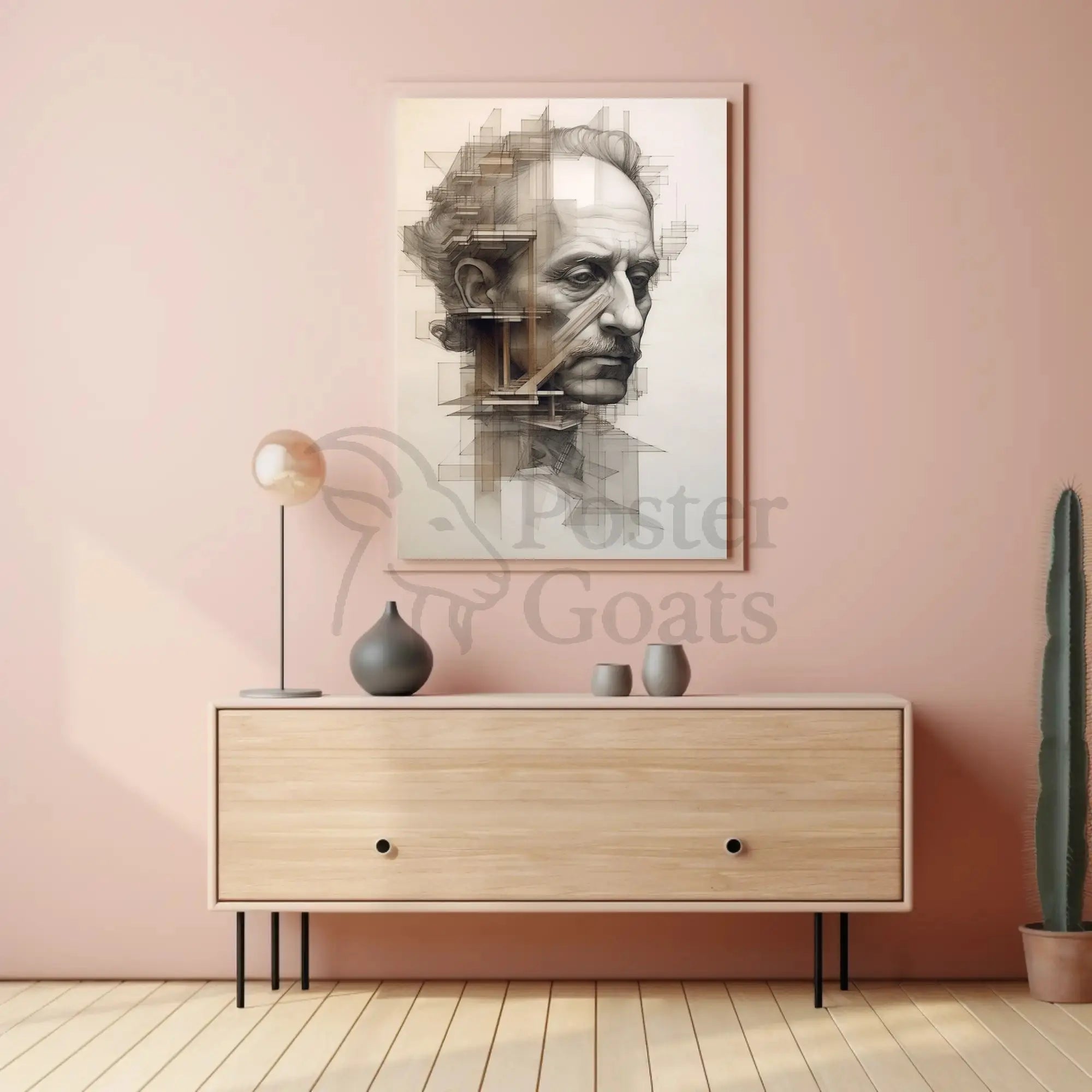 Intricate Geometric Elder Abstraction Art Poster PosterGoat
