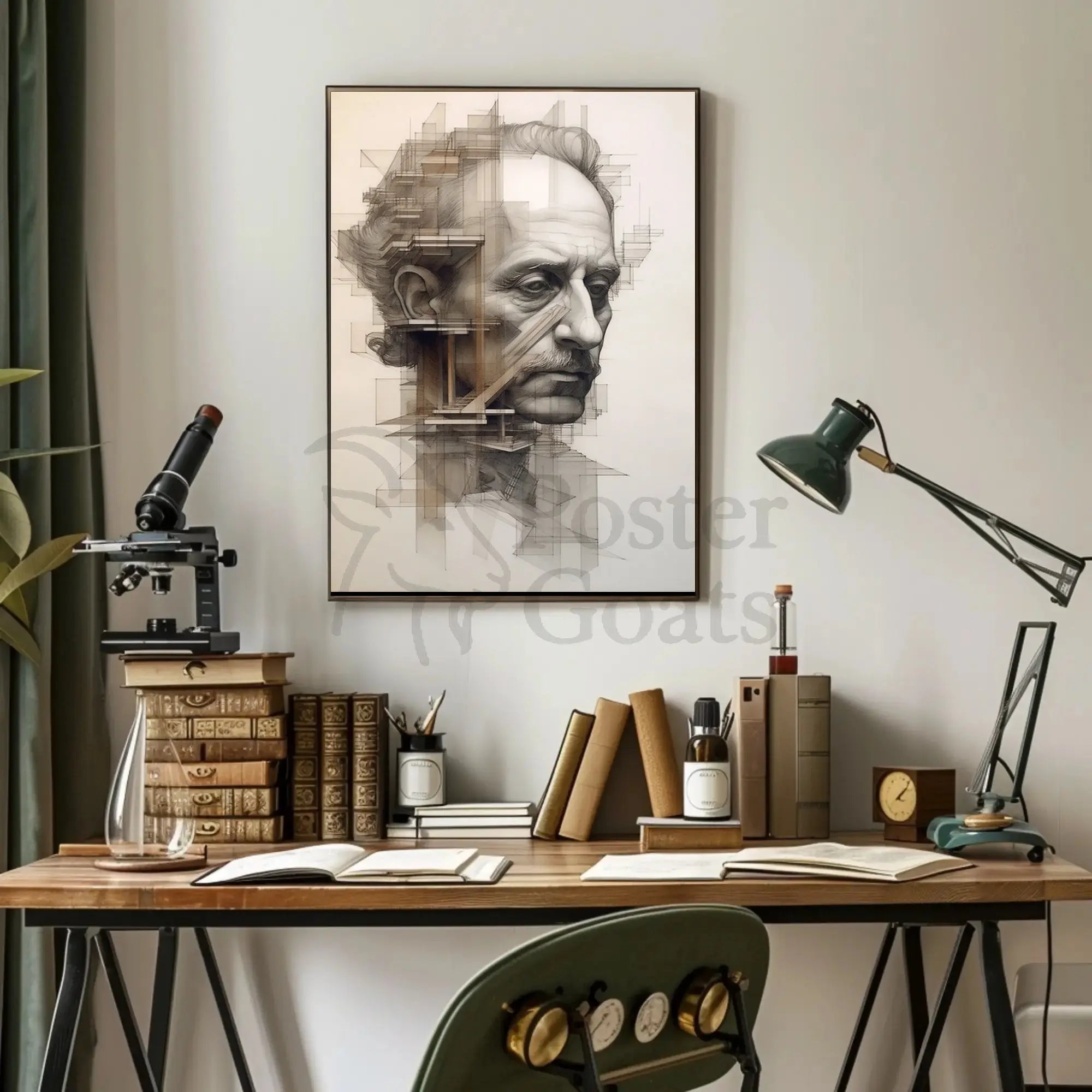 Intricate Geometric Elder Abstraction Art Poster PosterGoat