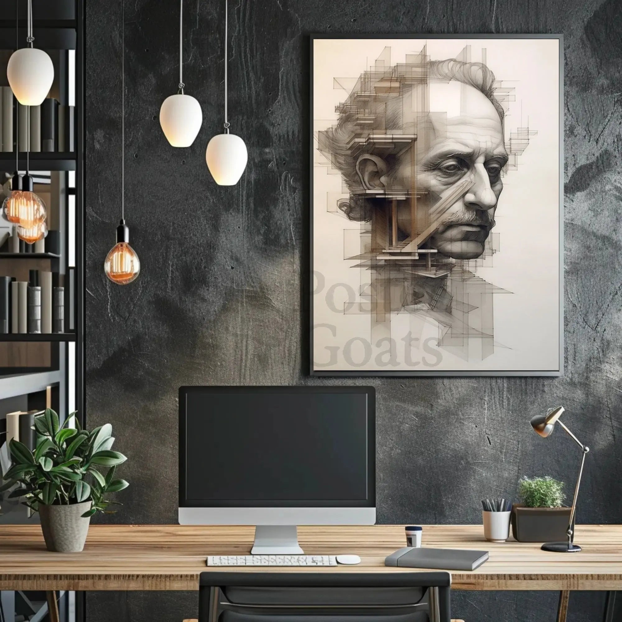 Intricate Geometric Elder Abstraction Art Poster PosterGoat