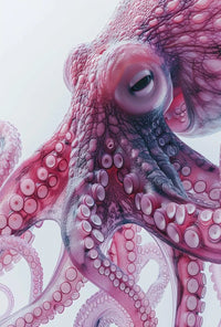 Intricate Octopus Illustration in Ethereal Colors Animal Poster PosterGoat