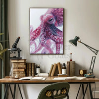 Intricate Octopus Illustration in Ethereal Colors Animal Poster PosterGoat