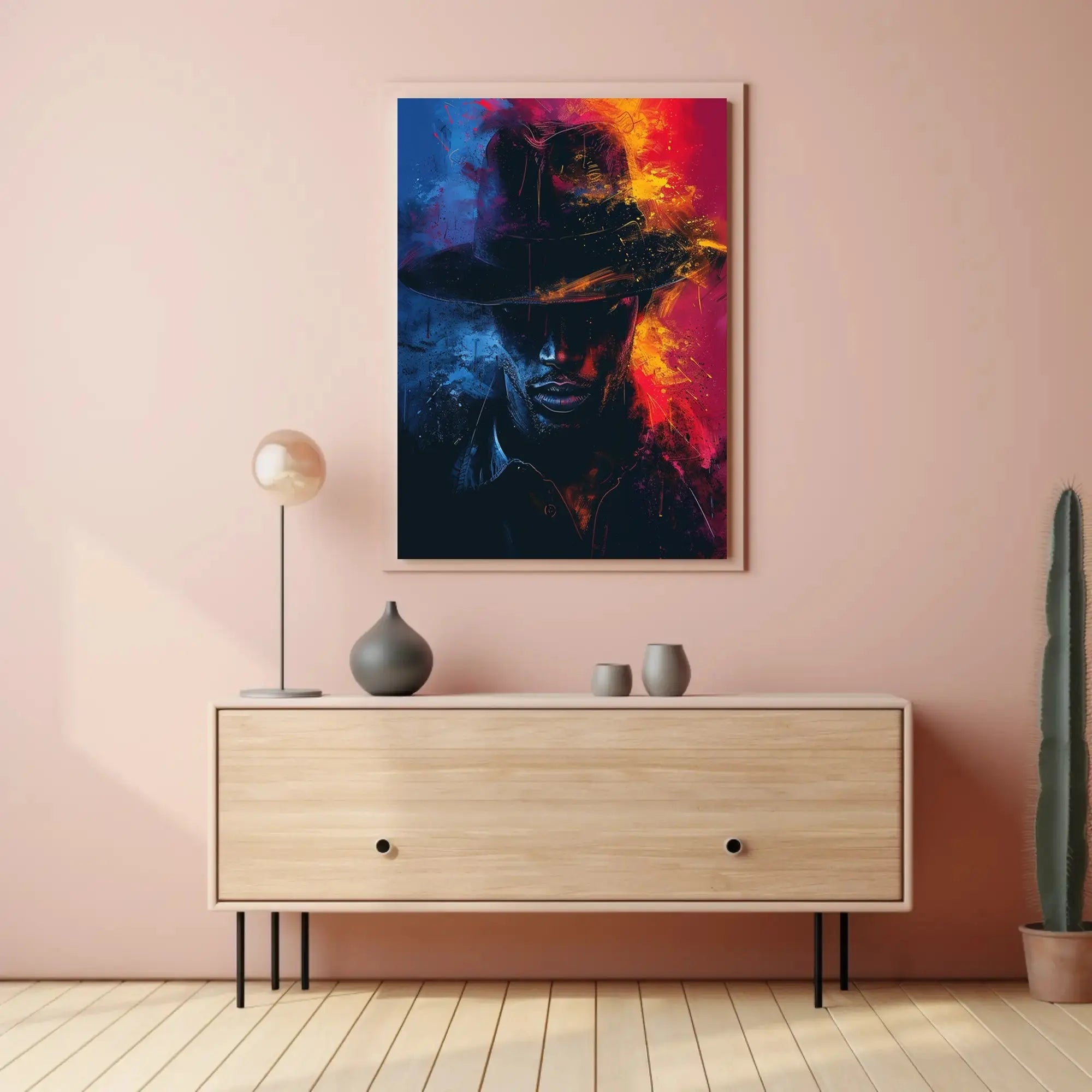 Intriguing Fedora Mystery Noir Art Print Poster PosterGoat