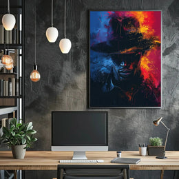 Intriguing Fedora Mystery Noir Art Print Poster PosterGoat