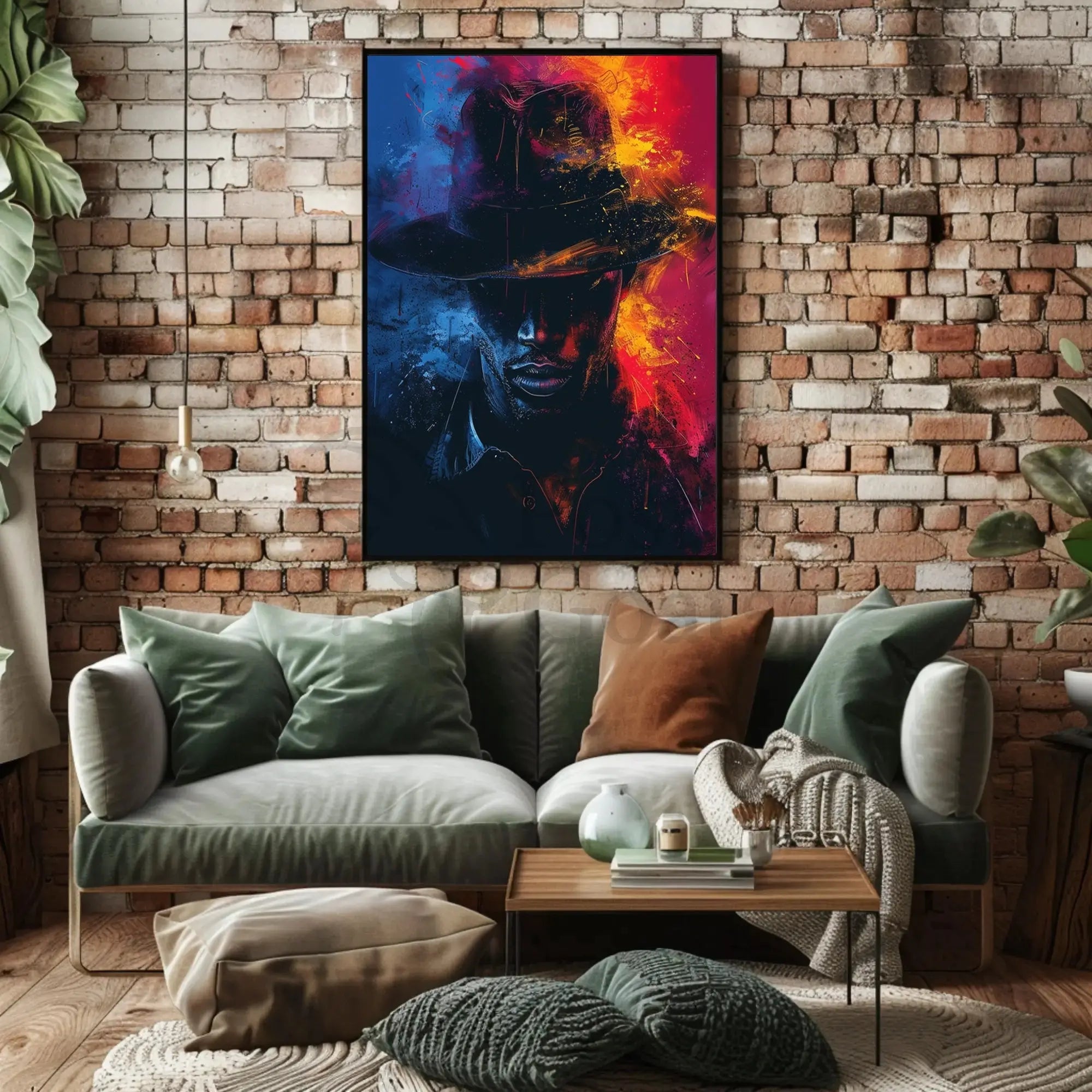 Intriguing Fedora Mystery Noir Art Print Poster PosterGoat