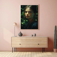Introspective Beauty in Nature Artistic Poster PosterGoat