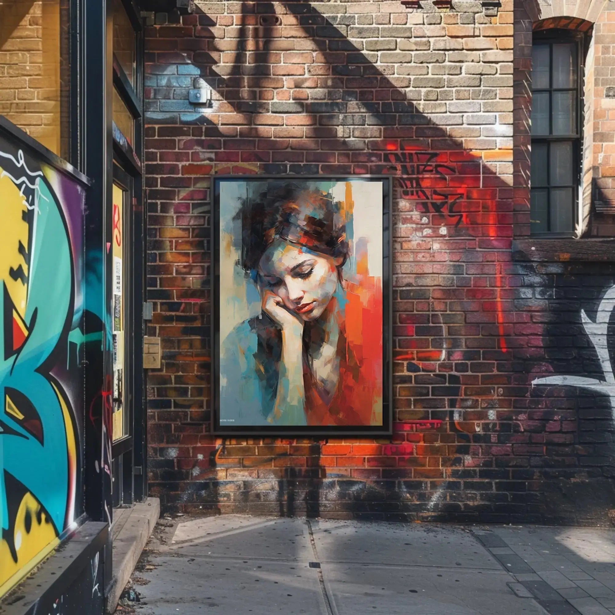 Introspective Beauty: Impressionistic Artistic Poster PosterGoat