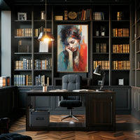 Introspective Beauty: Impressionistic Artistic Poster PosterGoat