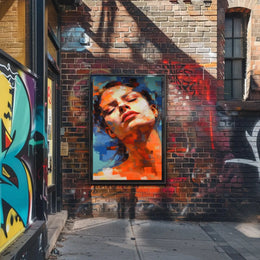 Introspective Expression in Abstract Artistic Poster PosterGoat