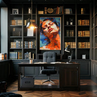 Introspective Expression in Abstract Artistic Poster PosterGoat
