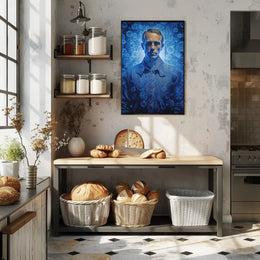 Introspective Surrealism with Bubbles Artistic Poster PosterGoat