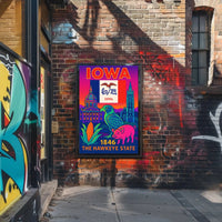Iowa Heritage Celebration Art Print Cultural or Heritage Poster PosterGoat