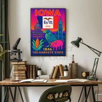 Iowa Heritage Celebration Art Print Cultural or Heritage Poster PosterGoat