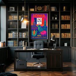 Iowa Heritage Celebration Art Print Cultural or Heritage Poster PosterGoat