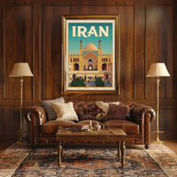 Iranian Cultural Elegance Showcased in Vintage Travel Poster PosterGoat