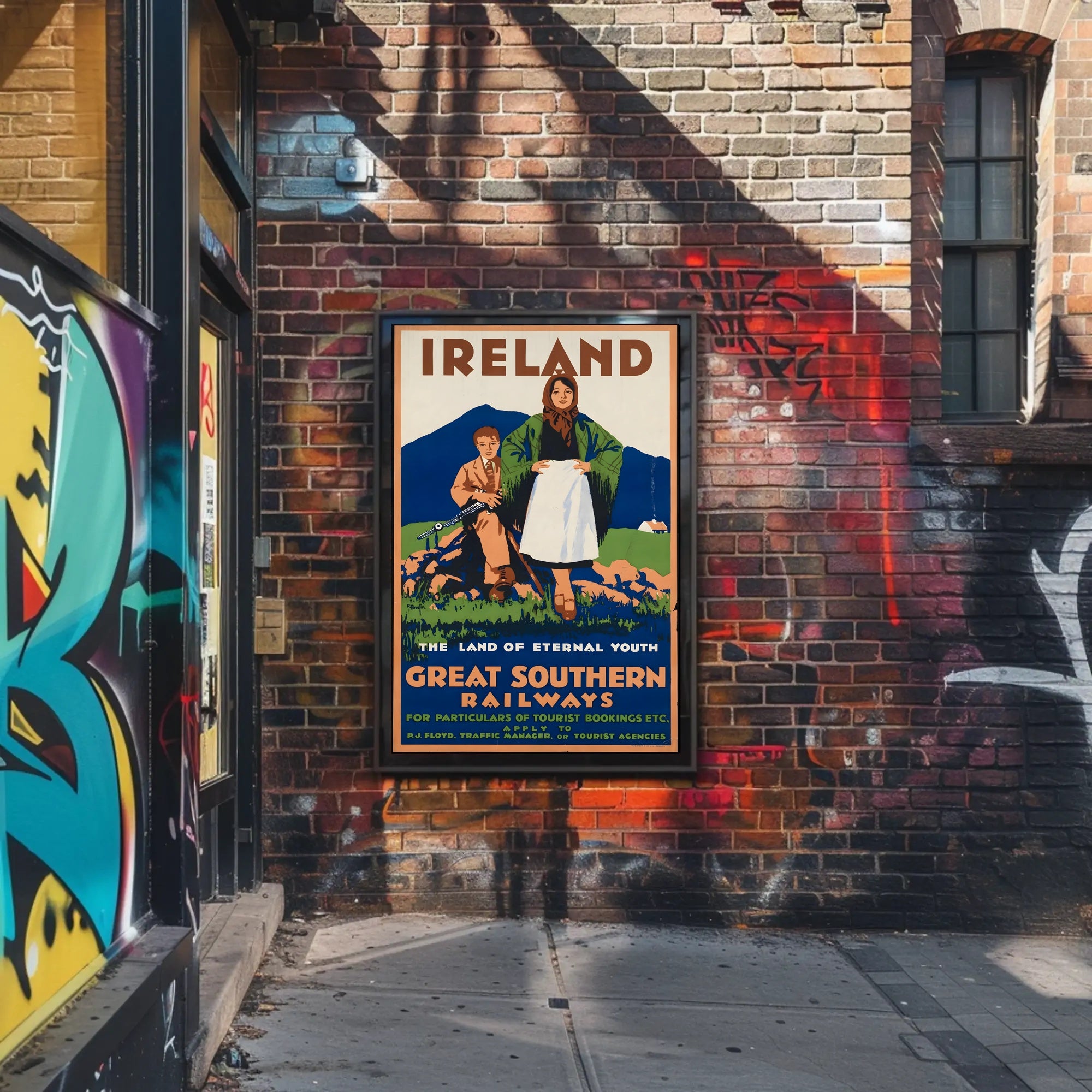 Ireland Eternal Youth Vintage Great Southern Railways Travel Poster PosterGoat